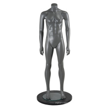 Fashion new headless muscle female mannequin black grey color fitness mannequin woman